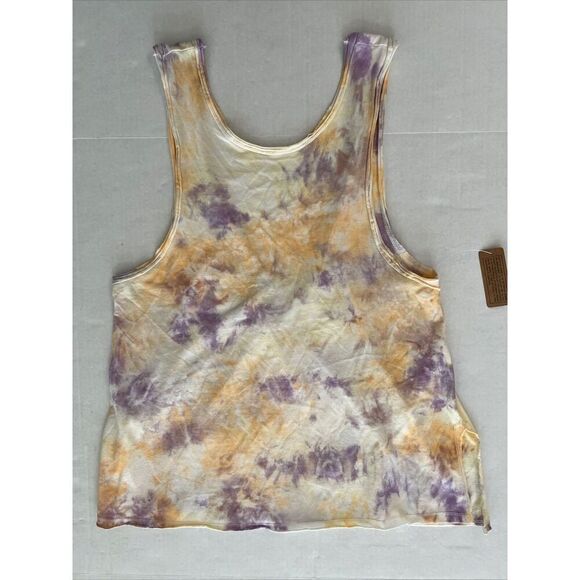 Urban Outfitters Women Sz Small Pastel Tie Dye Tomorrow V-Back Muscle Tank Top - Picture 3 of 9